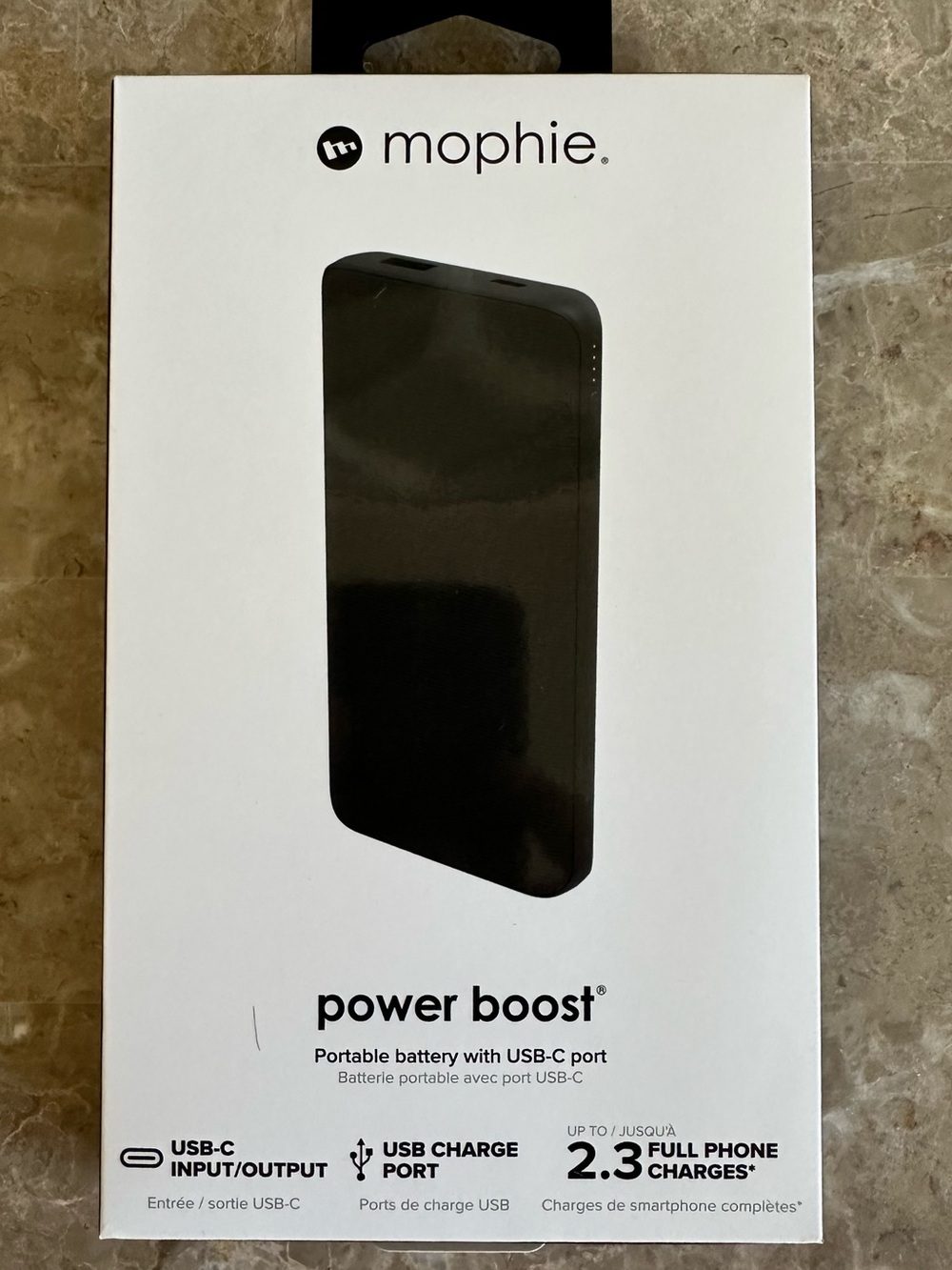 mophie Power Boost Portable Battery Pack - Black